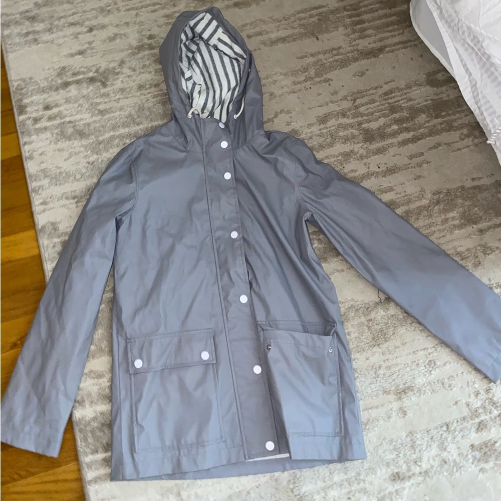 Top Shop grey rain slicker jacket